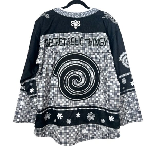 Elev808 Designs EDMN Scooby Doo Hockey Jersey Medium Black Pre-Loved - Picture 5 of 8